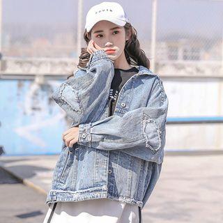 Distress Denim Jacket