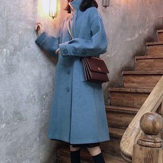 Stand-collar Loose-fit Coat