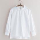 Cotton Long-sleeved Blouse