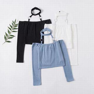 Halter Long-sleeve T-shirt