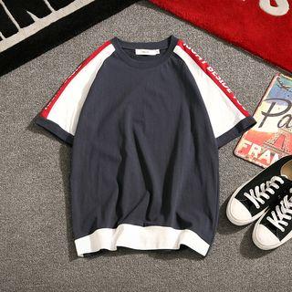 Short-sleeve Raglan Color Block T-shirt
