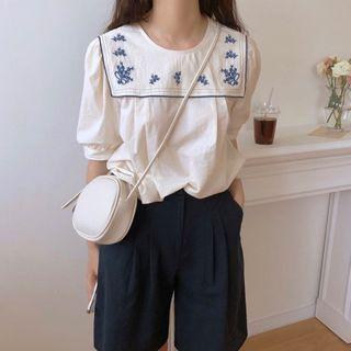 Floral Short-sleeve Top / Shorts