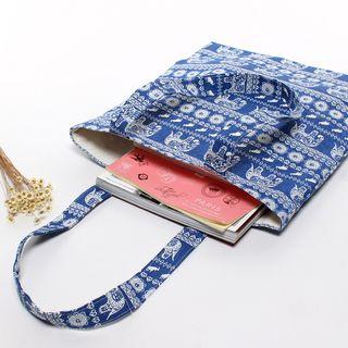 Elephant Print Shopper Bag