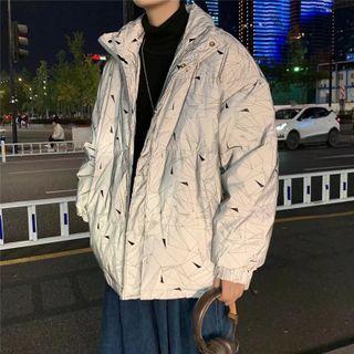 Triangle Print Padded Jacket