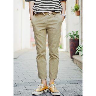 Drawstring Regular-fit Pants
