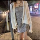 Spaghetti Strap Tie-dyed A-lien Dress / Zip Hoodie