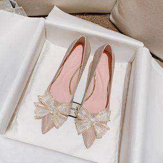 High Heel Rhinestone Bow Sandals (various Designs)