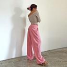 Drawstring Terry Jogger Pants With Hair Tie