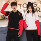 Couple Matching Mock Two-piece Long-sleeve Hoodie