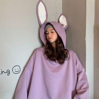 Rabbit Ear Plain Hoodie