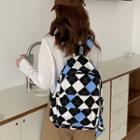 Checker Canvas Backpack / Bag Charm / Set (various Designs)