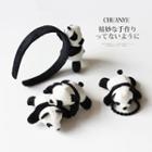 Panda Chenille Headband / Hair Tie / Hair Clip / Brooch