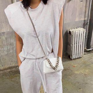 Multi-way Chain-strap Mini Crossbody Bag White - One Size