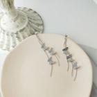 Alloy Butterfly Fringed Earring 1 Pair - Earring - Dark Gray - One Size