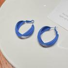 Alloy Hoop Earring 01 - 1 Pr - Blue - One Size