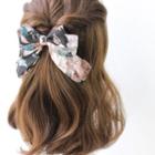 Printed Chiffon Bow Hair Clip
