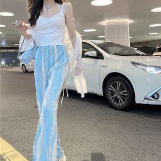 Halter Top / Light Jacket / Pants