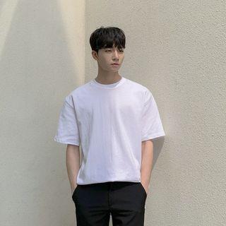 Plain Short-sleeve T-shirt In 11 Colors
