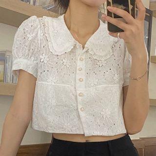 Peter Pan Lace Blouse