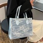 Lace Crossbody Bag Blue - One Size