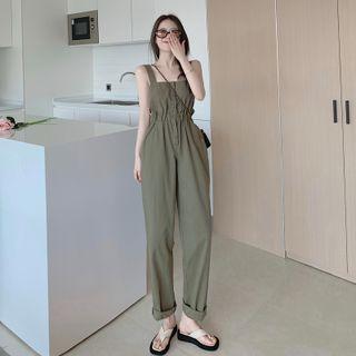 Sleeveless Straight-leg Jumpsuit