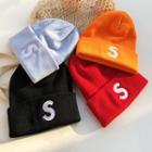 Embroidered S Beanie