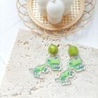 Dinosaur Resin Dangle Earring / Brooch