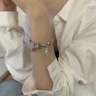 Multi-charm Bracelet Sl0642 - Silver & Pink - One Size
