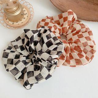 Check Mesh Hair Tie