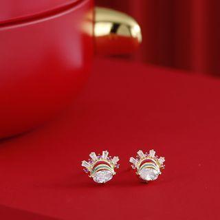 Rhinestone Chinese Opera Stud Earring