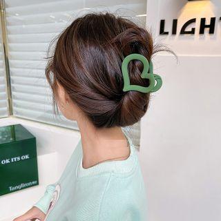Matte Heart Hair Clamp