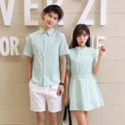 Couple Matching Short-sleeve Shirt / Shirt Dress