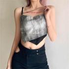 Tie Back Asymmetrical Cropped Camisole Top
