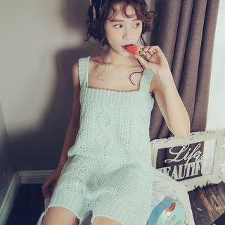 Lounge Cable Knit Playsuit