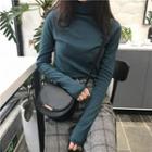 Long-sleeve Cowl Neck T-shirt