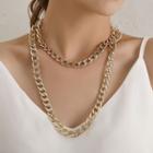 Layered Chunky Chain Necklace