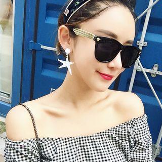 Star Accent Square Sunglasses