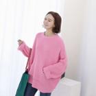 Kangaroo-pocket Oversized Sweater