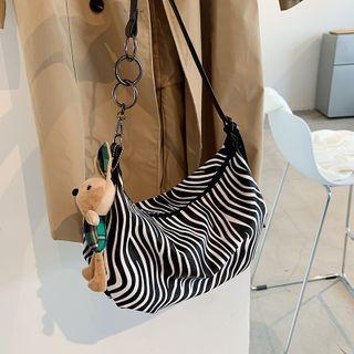 Faux Leather Crossbody Hobo Bag