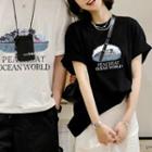 Couple Matching Set: Short-sleeve Print T-shirt