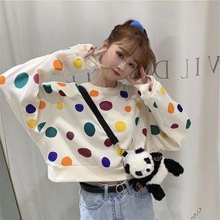 Dotted Crop Pullover