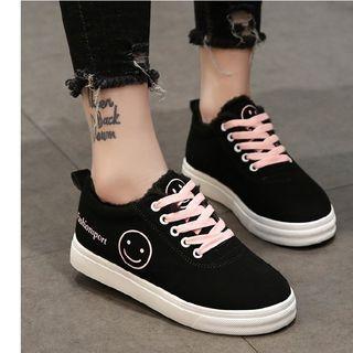 Smile Lace Up Sneakers