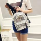 Studded Sequined Mini Backpack
