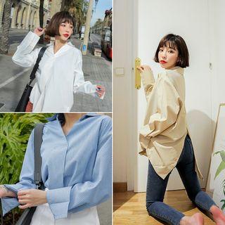 Buttoned Back Cotton Shirt