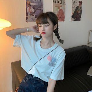 Flower Accent T-shirt