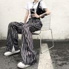 Zebra Printed Wide-leg Pants As Shown In Figure - One Size