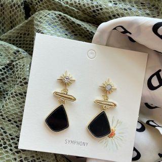 Star Rhinestone Alloy Dangle Earring