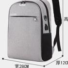 Usb Port Backpack Gray - One Size