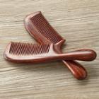 Wooden Hair Comb 1252 - Hair Comb - Red - 20cm X 5.3cm