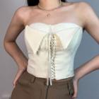 Strapless Bow Detail Top